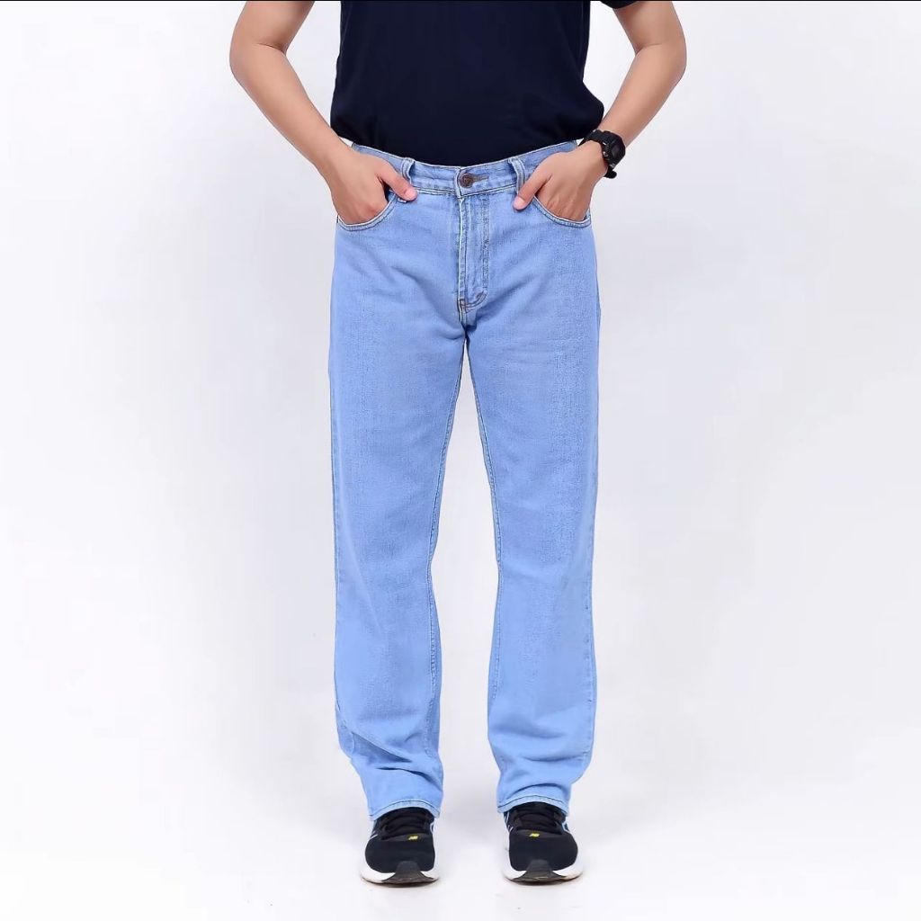 levis 505, Celana Jeans Pria standar biru muda