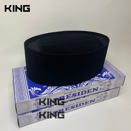 Peci Songkok Ac Hitam Polos Bludru Halus songkok nasional