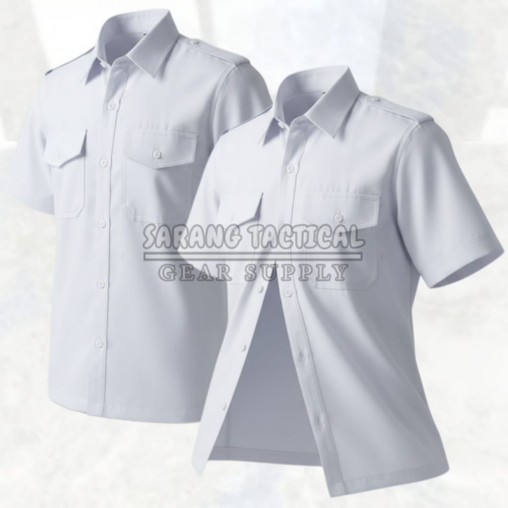 [Super Premium]Kemeja Pdh Putih Tebal Twist/Kemeja Pdh Putih/Baju Putih Pns
