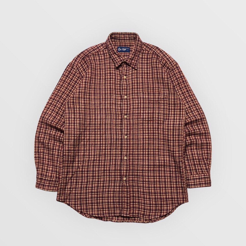 Be.Hot Japan Vintage Wool Monogram Flannel Outer Shirt