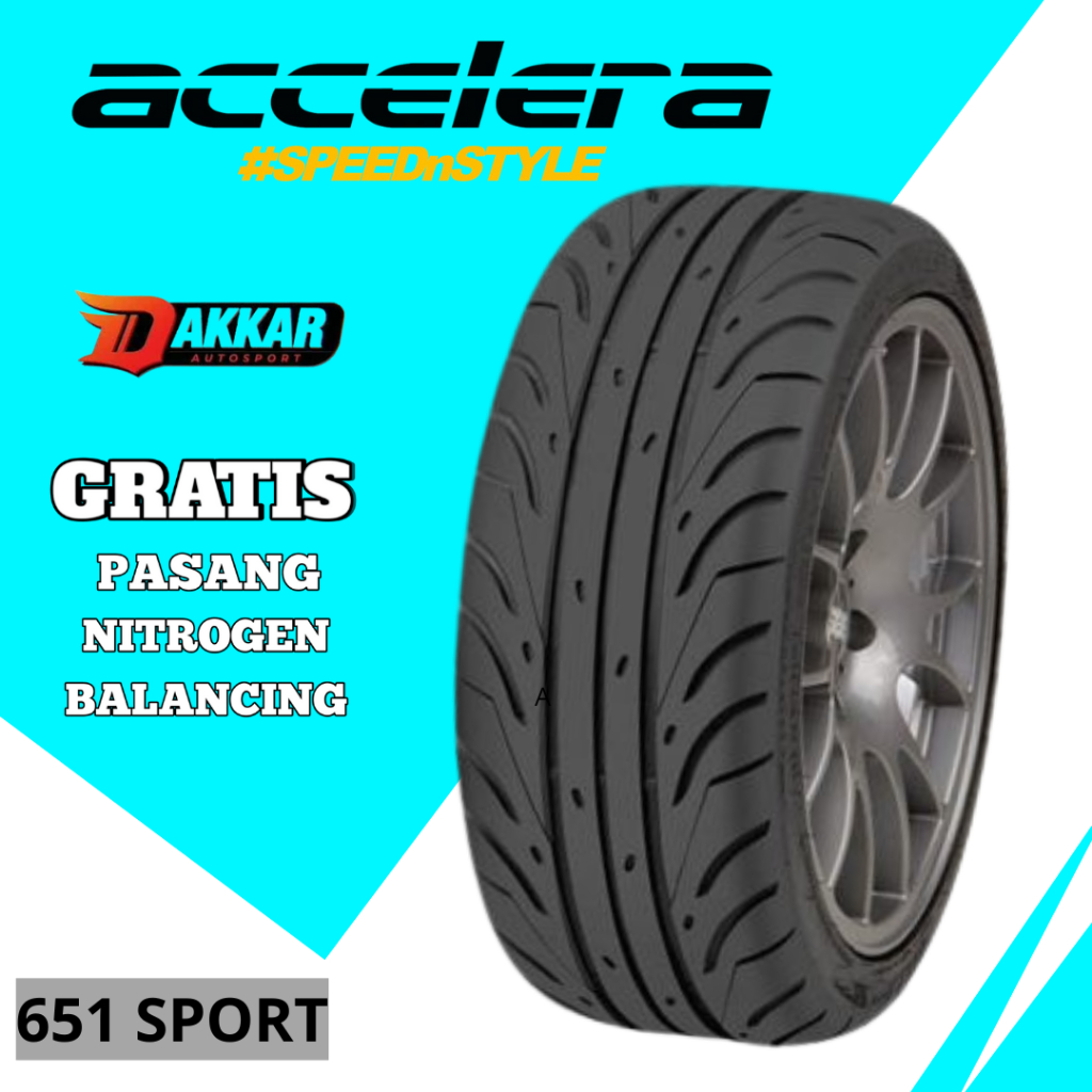 BAN R18 UKURAN 255 50 R18 ACCELERA 651 SPORT BAN MOBIL SEMISLICK R18 255/50 TW 200