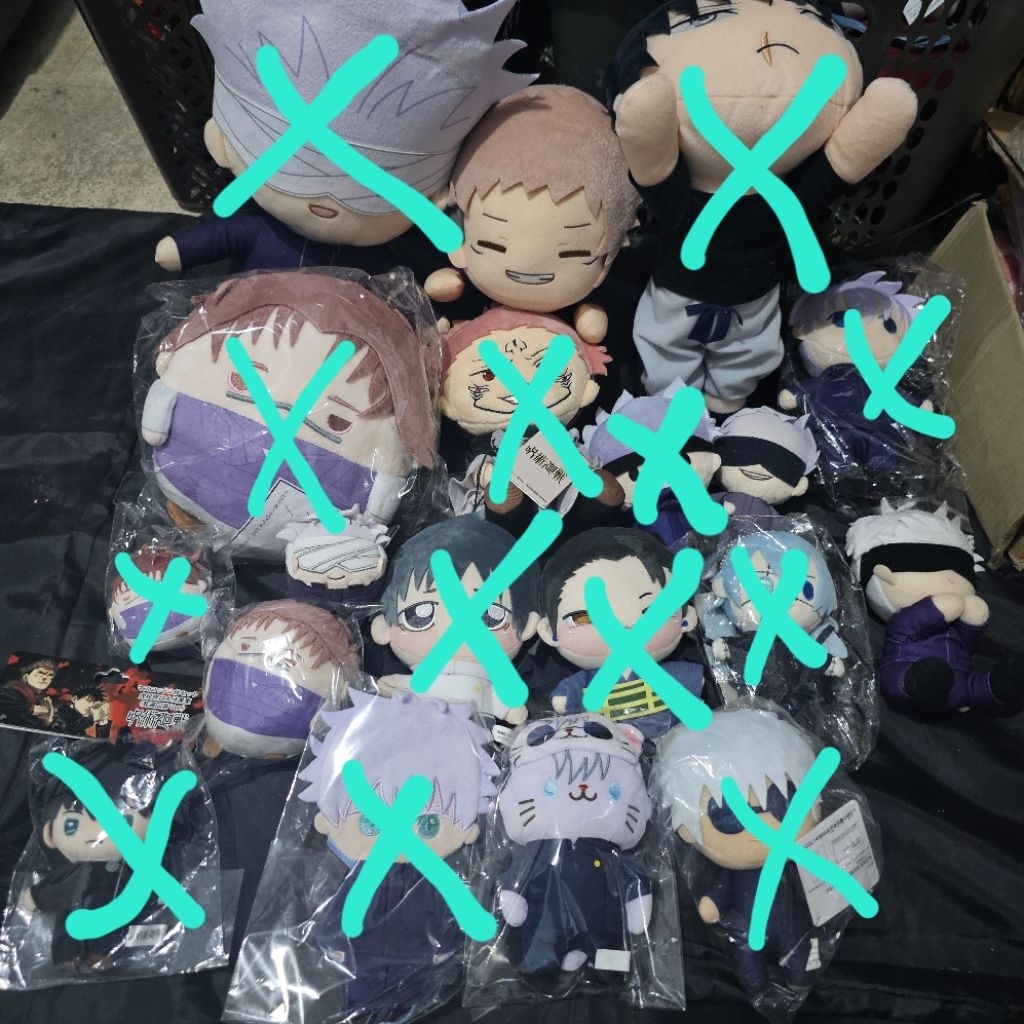 jujutsu kaisen nuigurumi plush choso toji gojo yuji megumi inumaki mahito dkk