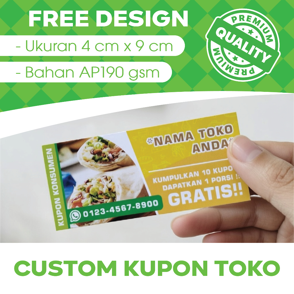 CUSTOM | Cetak Kupon/Voucher