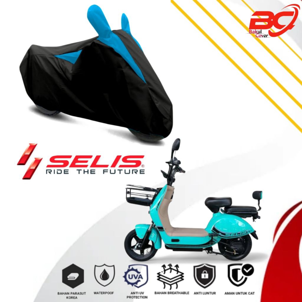 sarung sepeda listrik anti air SELIS,SELIS BUTTERFLY,SELIS MURAI,SELIS EAGLE,MINO,RINJANI,pelindung 