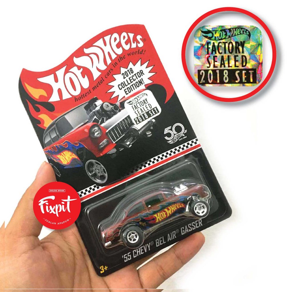 HOT WHEELS 55 Chevy Bel Air Gasser Collector Edition 2018