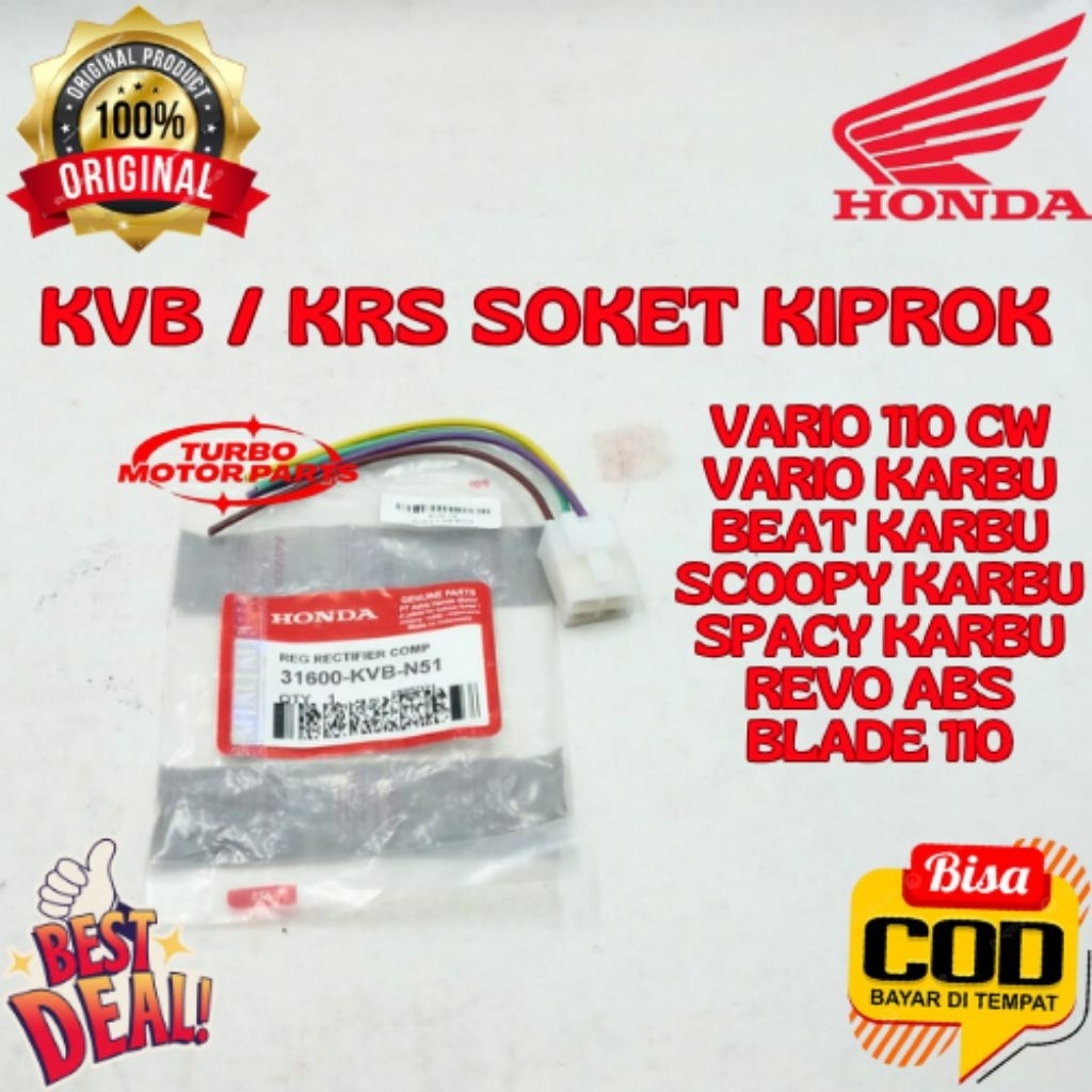 SOKET KIPROK ORIGINAL HONDA KODE KVB / KRS, SOKET KIPROK VARIO 110 CW, SOKET KIPROK VARIO 110 KARBU,
