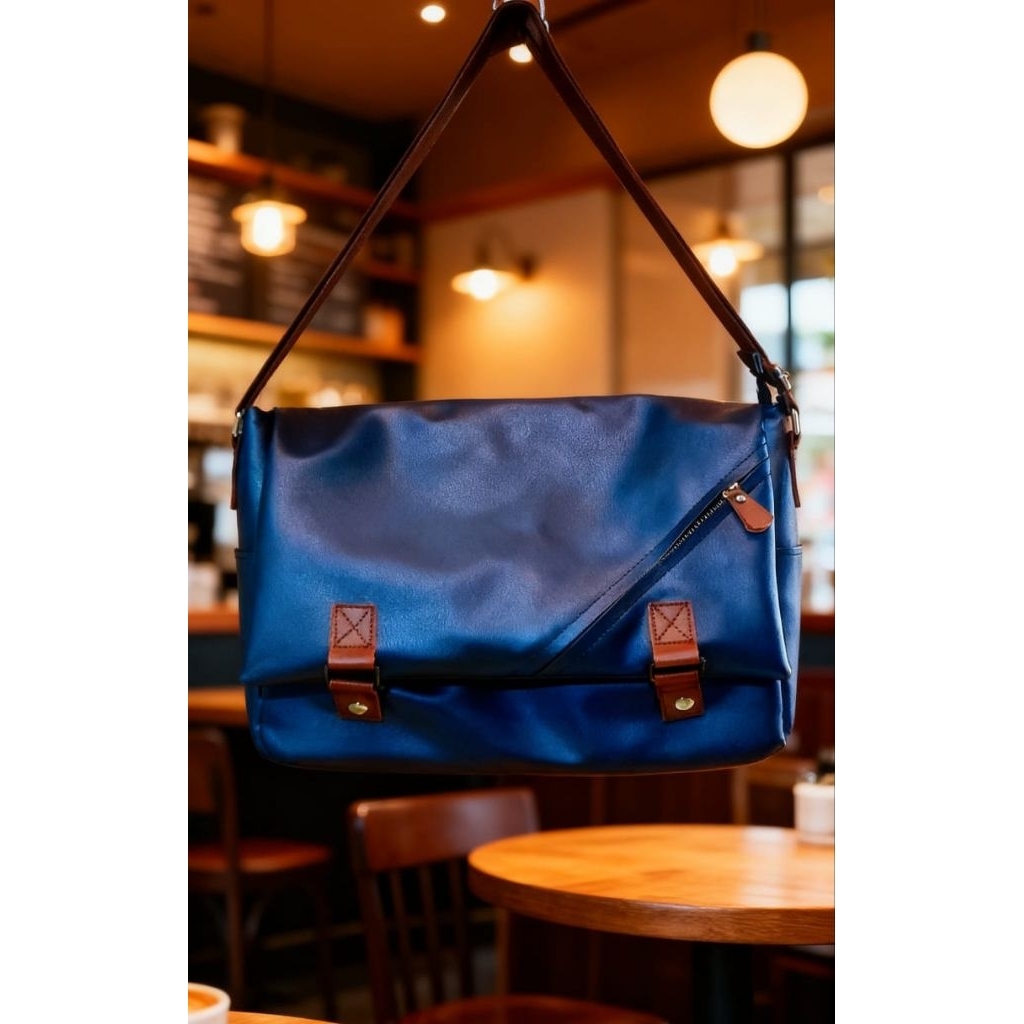 Tas selempang laptop kulit pria HITO