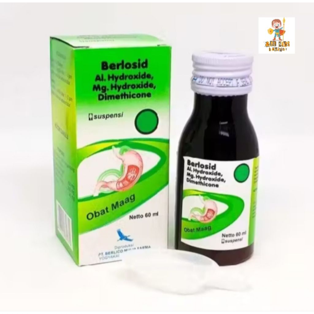 Berlosid Sirup 60ml - Obat Maag/Obat Asam Lambung