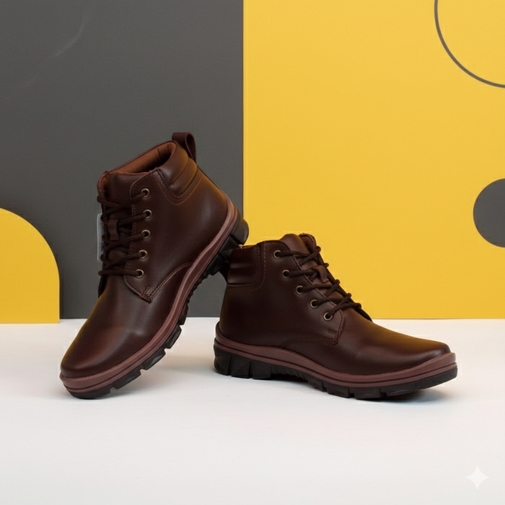 SEPATU PRIA CASUAL SAFETY BOOTS FLADEO ORIGINAL KERJA DINAS FASHION TINGGI MURAH BISA COD