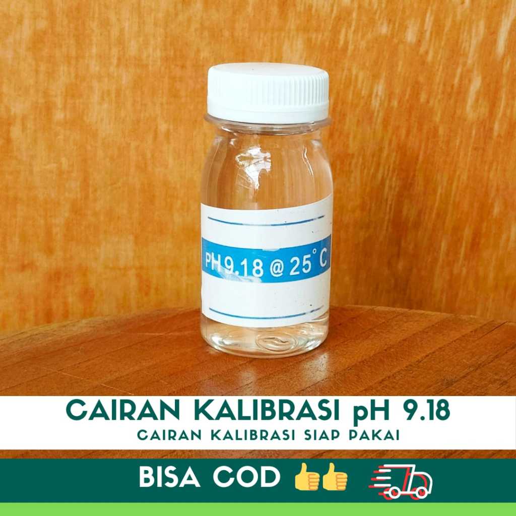 50ML CAIRAN KALIBRASI pH METER 9,18 SIAP PAKAI larutan kalibrasi alat laboratorium