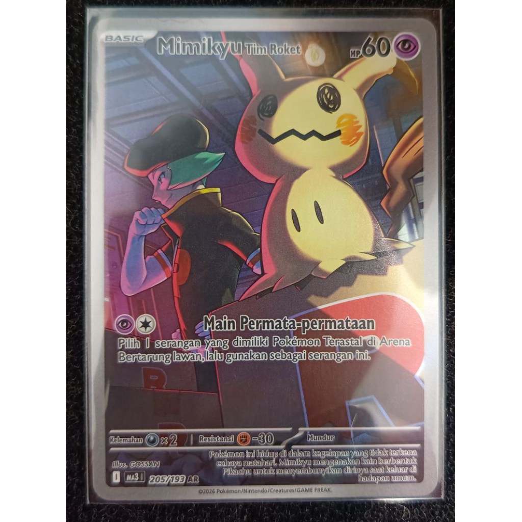 Pokemon Indonesia - MIMIKYU 'TIM ROKET (ART RARE)