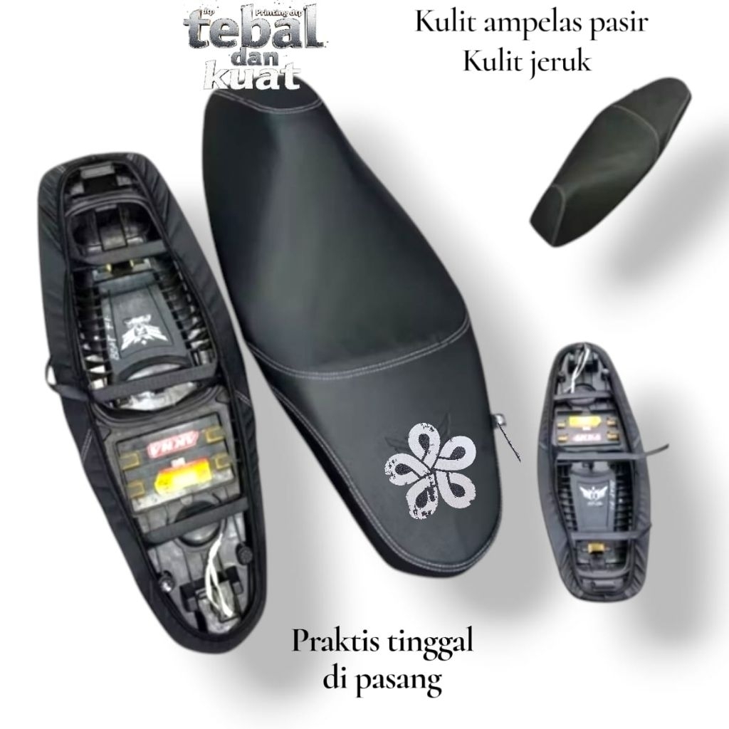 Sarung Jok Motor Bahan Amplas Pasir Kasar Anti Licin Anti Merosot High Grip Kulit Jok Variasi Racing