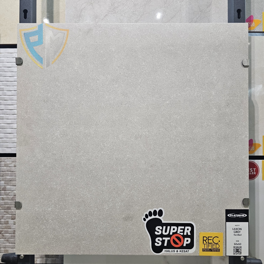 KERAMIK SUPER STOP 50X50 PLATINUM LAXON GREY