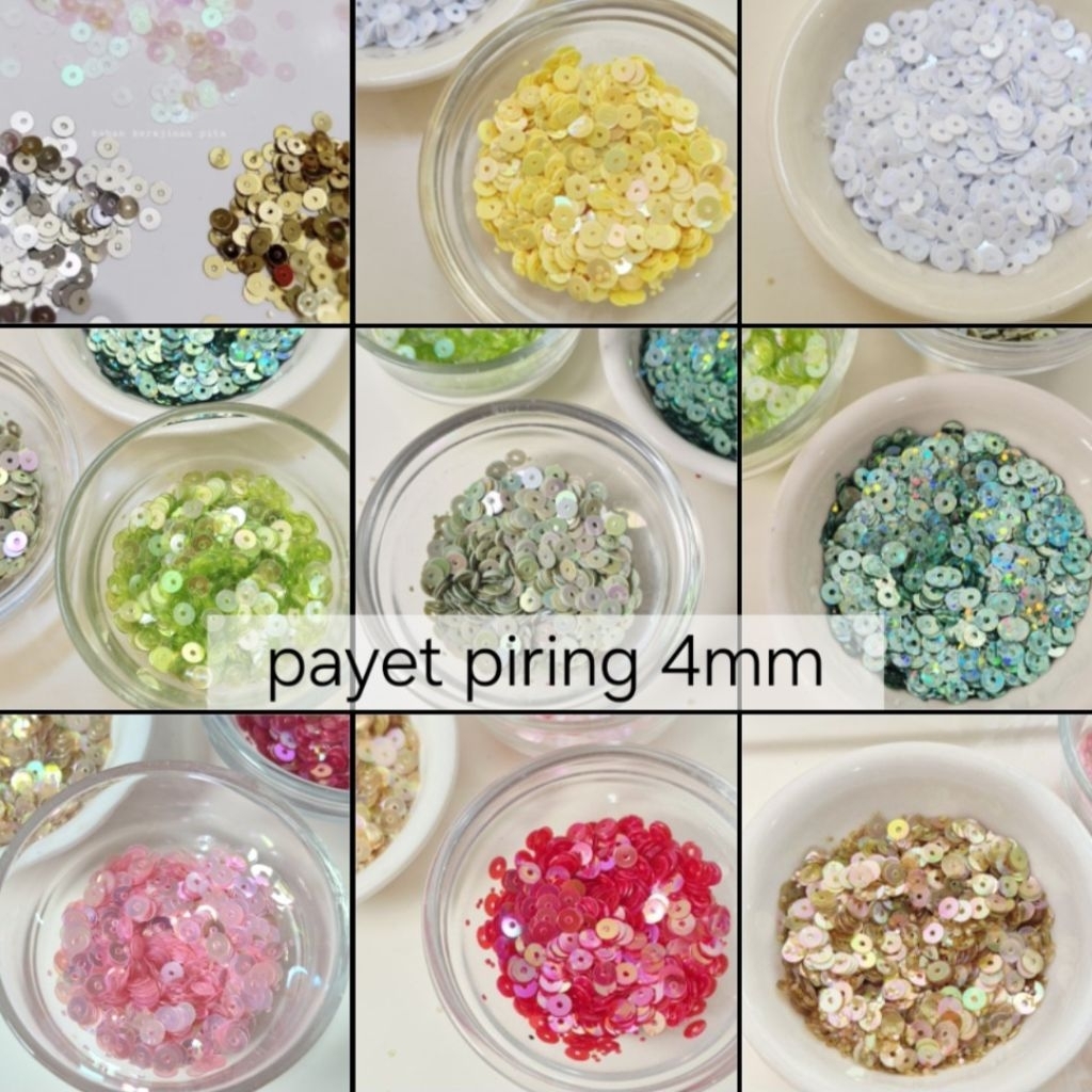 4mm - payet ramboci borci bulat piring piringan