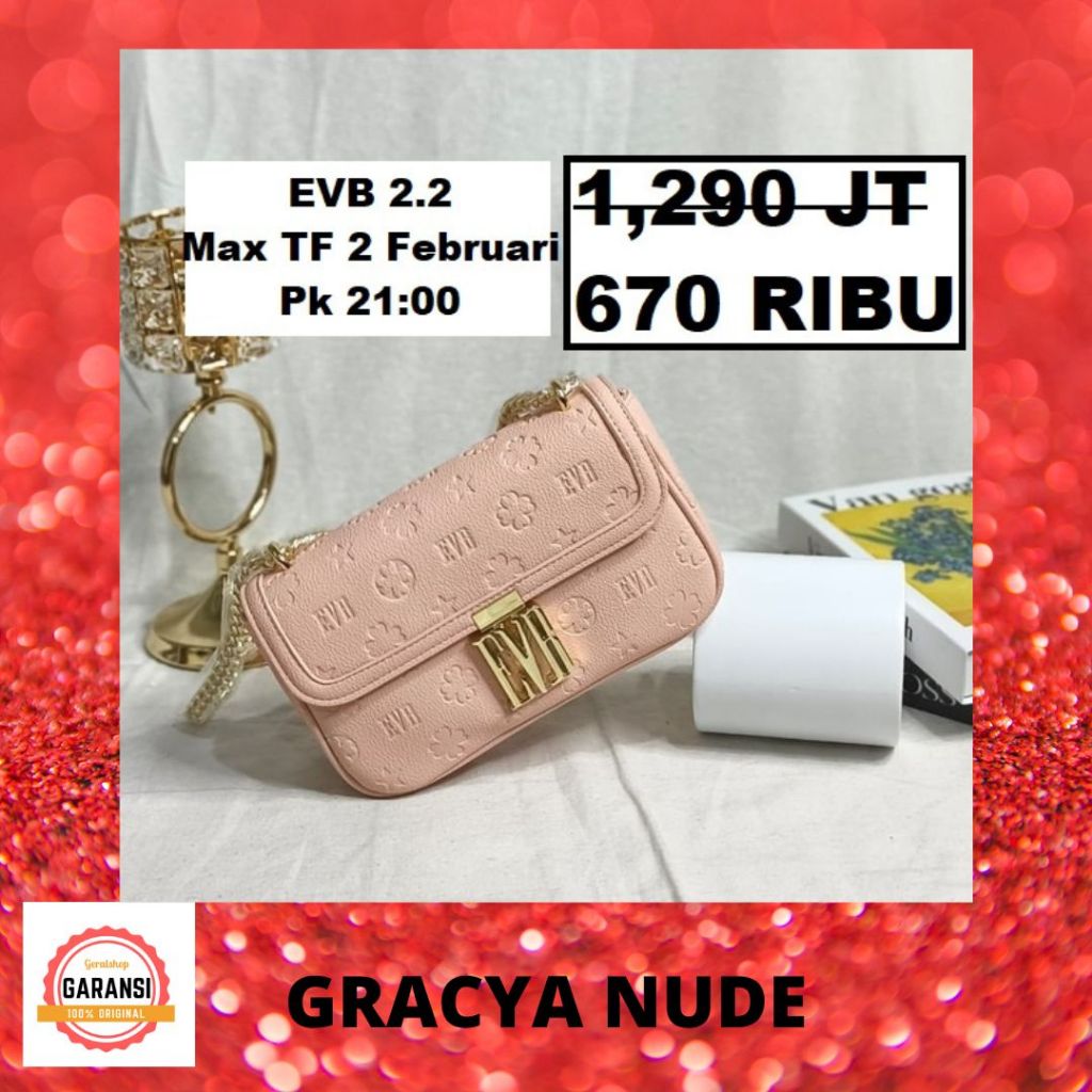 Tas selempang wanita EVB seri GRACYA shoulder bag sale 100% original store