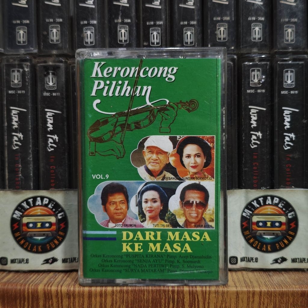 Kaset - Keroncong Dari Masa Ke Masa - Vol 9 - Toto Salmon, Gesang, Sundari Soekotjo, Tuti Tri Sed, d