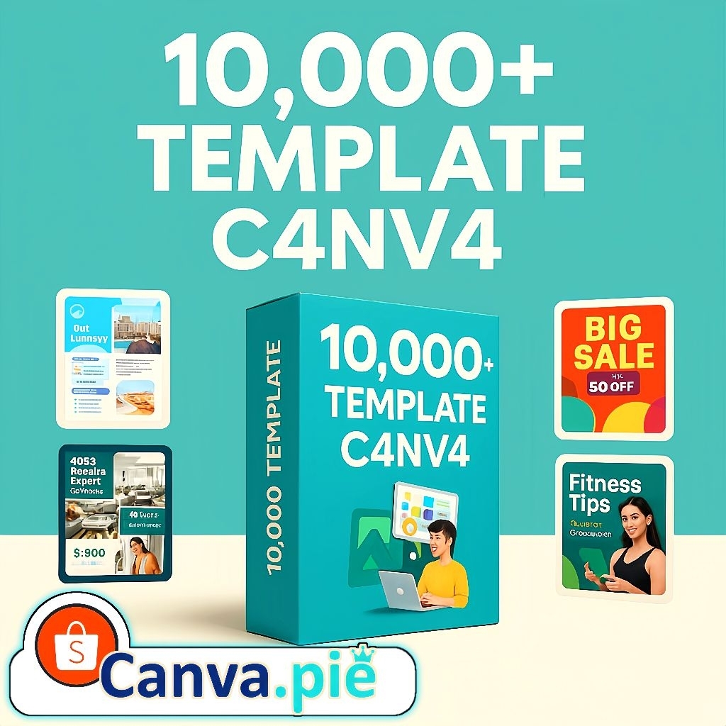 [Promo] PAKET 10,000+ Canva Template Bundle PLR 2026 - BISA DIJUAL KEMBALI