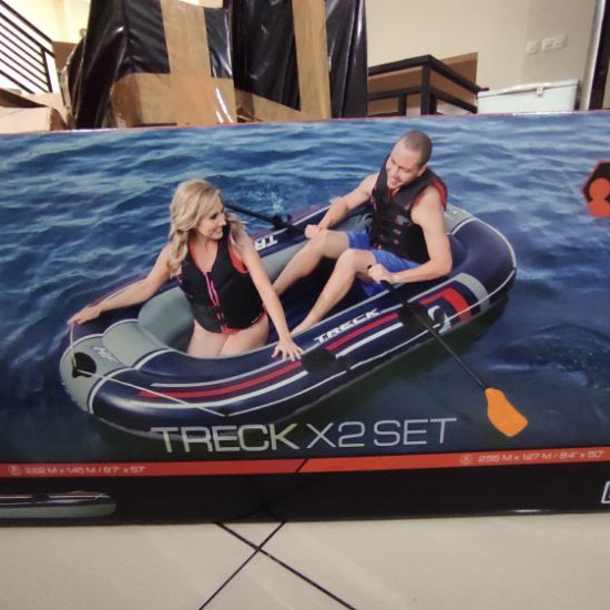 Perahu Karet Bestway 61068 Treck X2 | Inflatable Boat 3 Orang | kapal karet bestway 61068