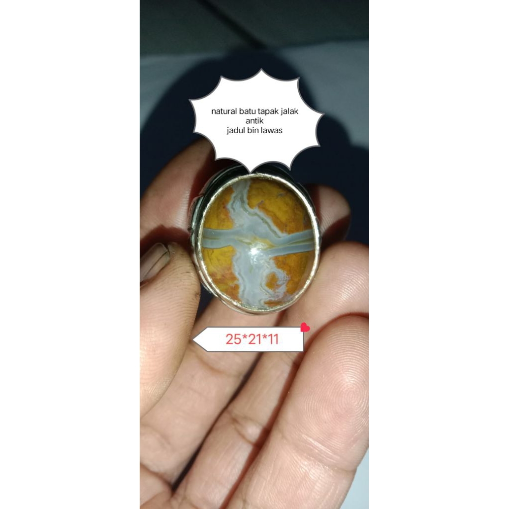 batu akik tapak jalak antik asli alam