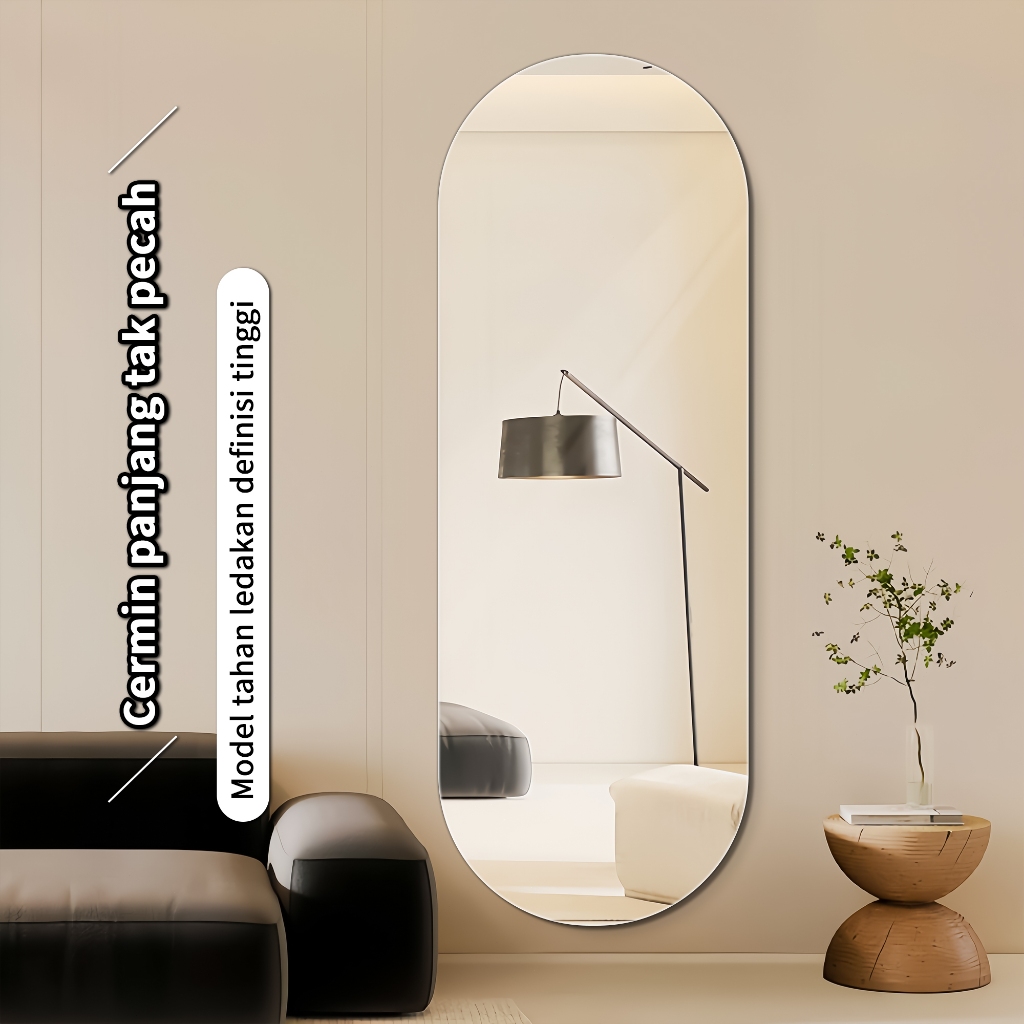 Cermin dekoratif akrilik, stiker cermin plastik akrilik - kompensasi kerusakan. Cermin, kaca, cermin