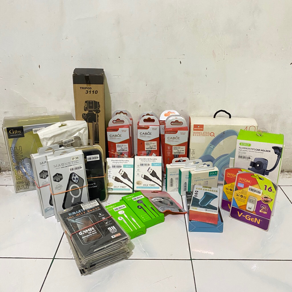 Paket Bisnis Usaha PREMIUM Aksesoris Hp Konter Aksesoris Hp Konter Kecil