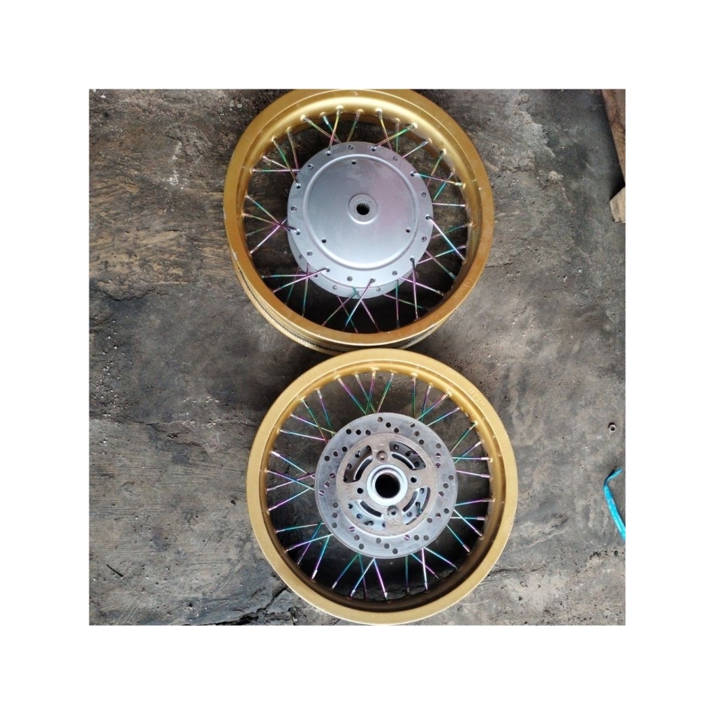 Velg jari jari ring 14 tapak lebar v Rossi 215/250 Yamaha Mio lama,smile,sporty,soul,X-Ride,Mio j