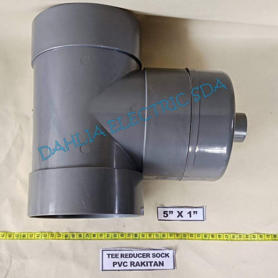 TEE REDUCER SOCK 5 X1 INCH PVC RAKITAN