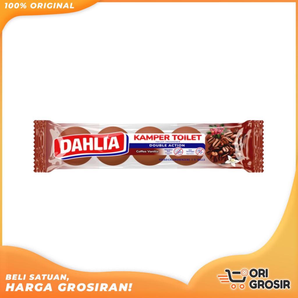 ORI GROSIR l Dahlia Kamper Ball Toilet Coffee isi 5 200gr