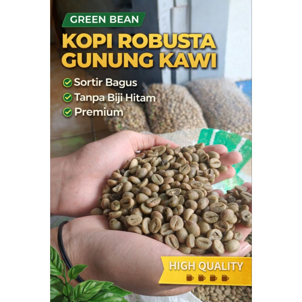 Green Bean Kopi Robusta Gunung Kawi – Biji Kopi Mentah