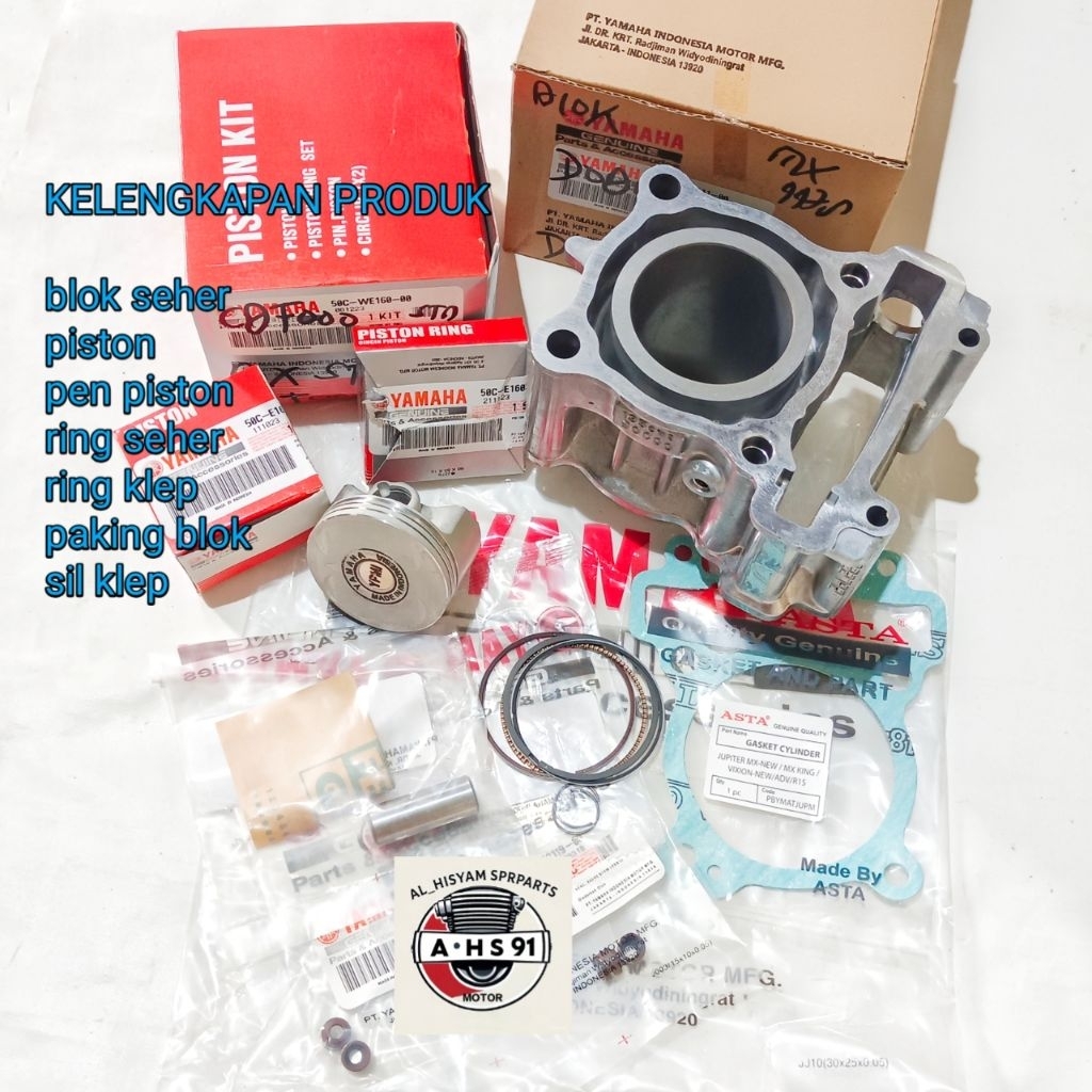 BLOK SEHER CYLINDER YAMAHA 50C JUPITER MX NEW 135 JUPITER MX NEW ORI YGP