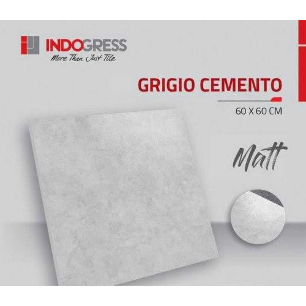 Granit Indogress Grigio Cemento 60x60 Matt Lantai