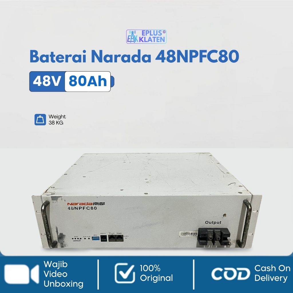 Baterai LifePO4 NARADA 48V 80Ah 48NPFC80 Lithium Iron Phosphate LFP Battery Used
