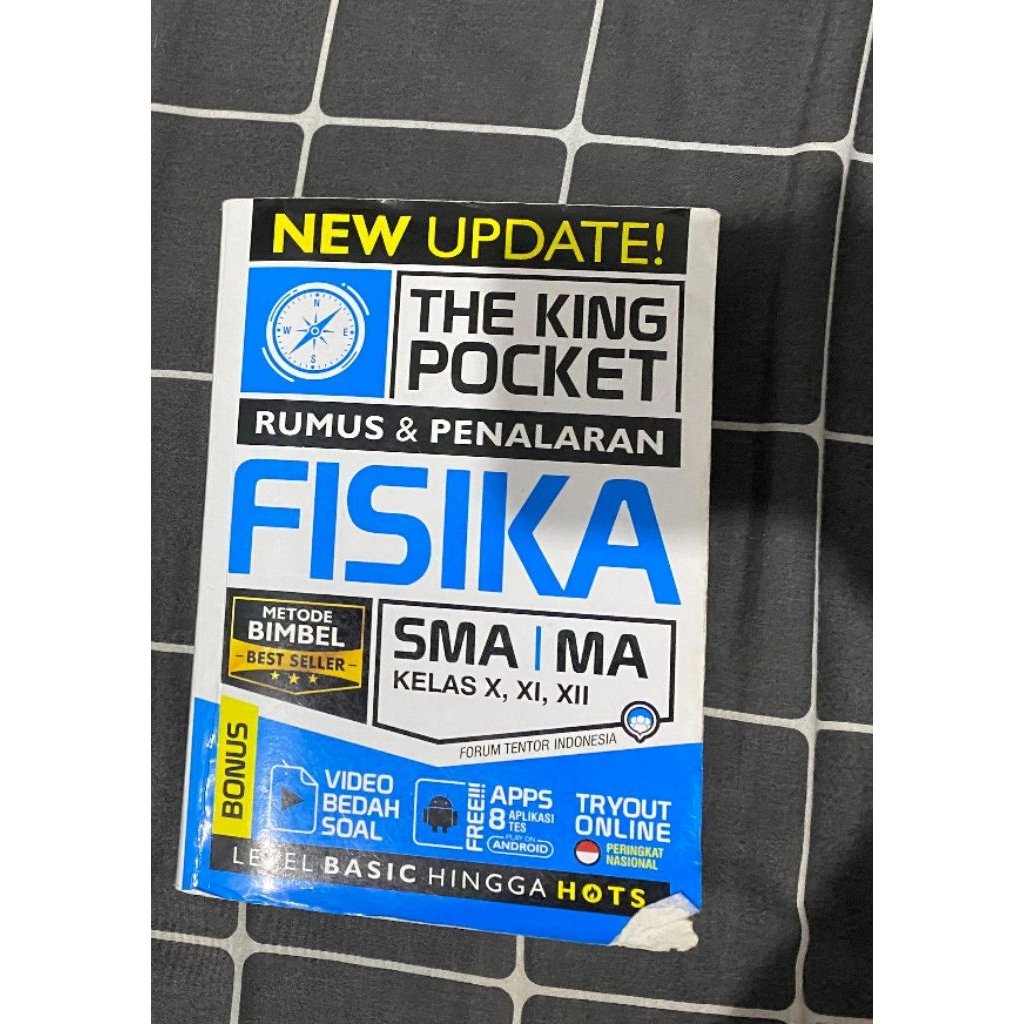 PRELOVED BUKU SMA NEW UPDATE THE KING POCKET FISIKA RUMUS PENALARAN SMA/MA