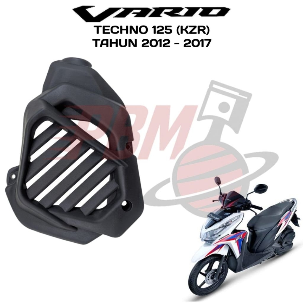 Body Motor Vario Techno 125 KZR Tahun 2012 - 2017 Body Motor Tutup Kipas / Radiator Vario Techno 125
