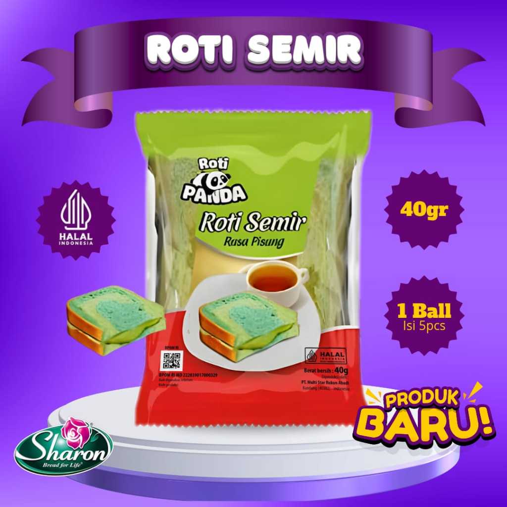 Sharon Bakery Roti Semir Rasa Pisang  isi 1 Bal