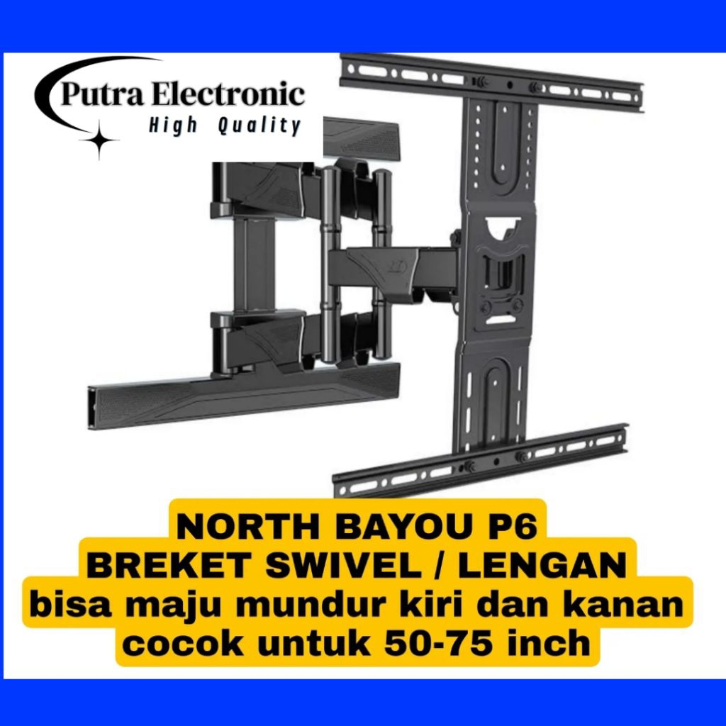 north bayou P6 breket swivel 50-75 inch