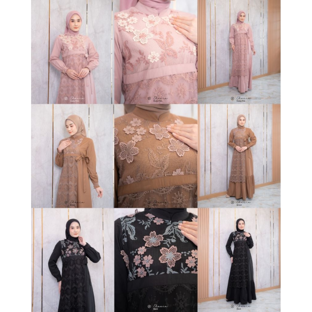 Shazia dress by zalifa, gamis zalifa, gamis lebaran, gamis simple, gamis zalifa, gamis cantik