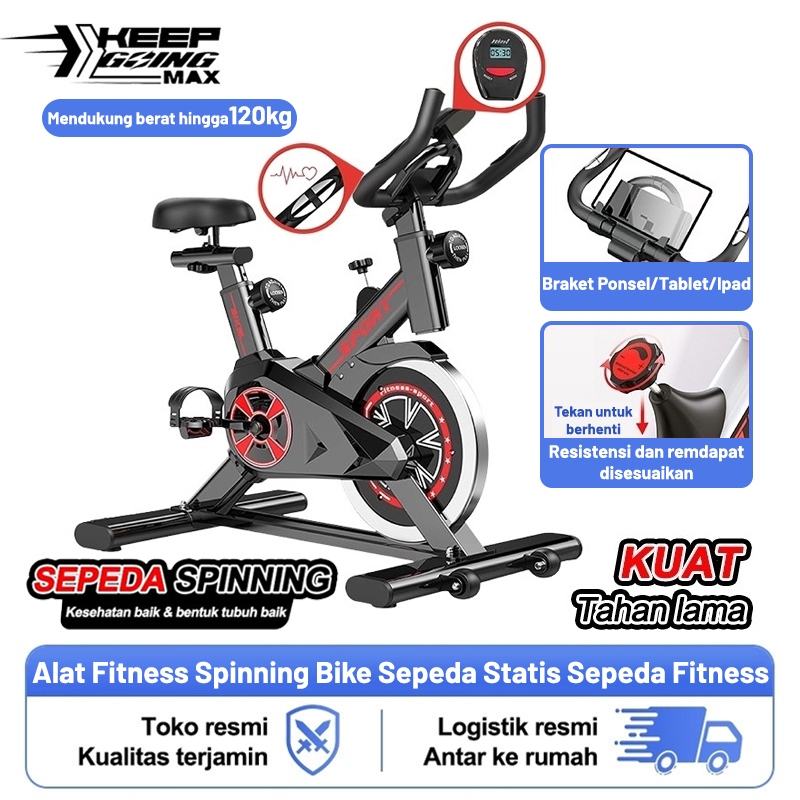 Alat Fitness Spinning Bike Sepeda Statis Sepeda Fitness