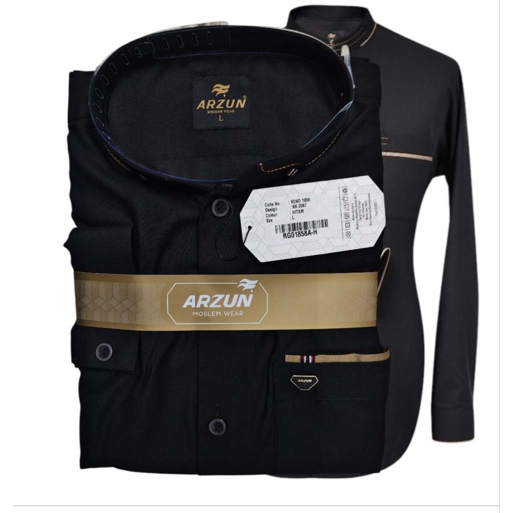 KOKO ARZUN/ KEMEJA KOKO LENGAN PANJANG Tangan MANSET Kemko DEWASA