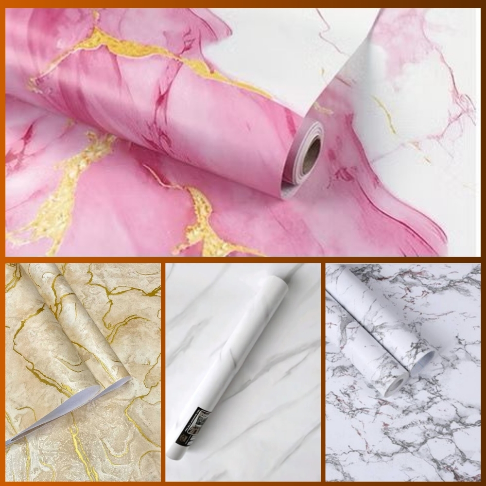 Wallpaper Dinding Motif Granit Pink Walpaper Dinding Motif Marmer Granit Wallpaper Meja Bahan PVC