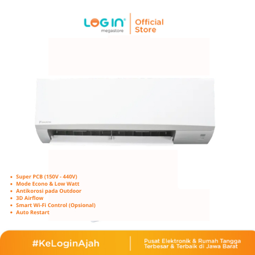 DAIKIN SPLIT AC STKE15YV(FTKE15YV14+RKE15YV14) INVERTER 1/2 PK