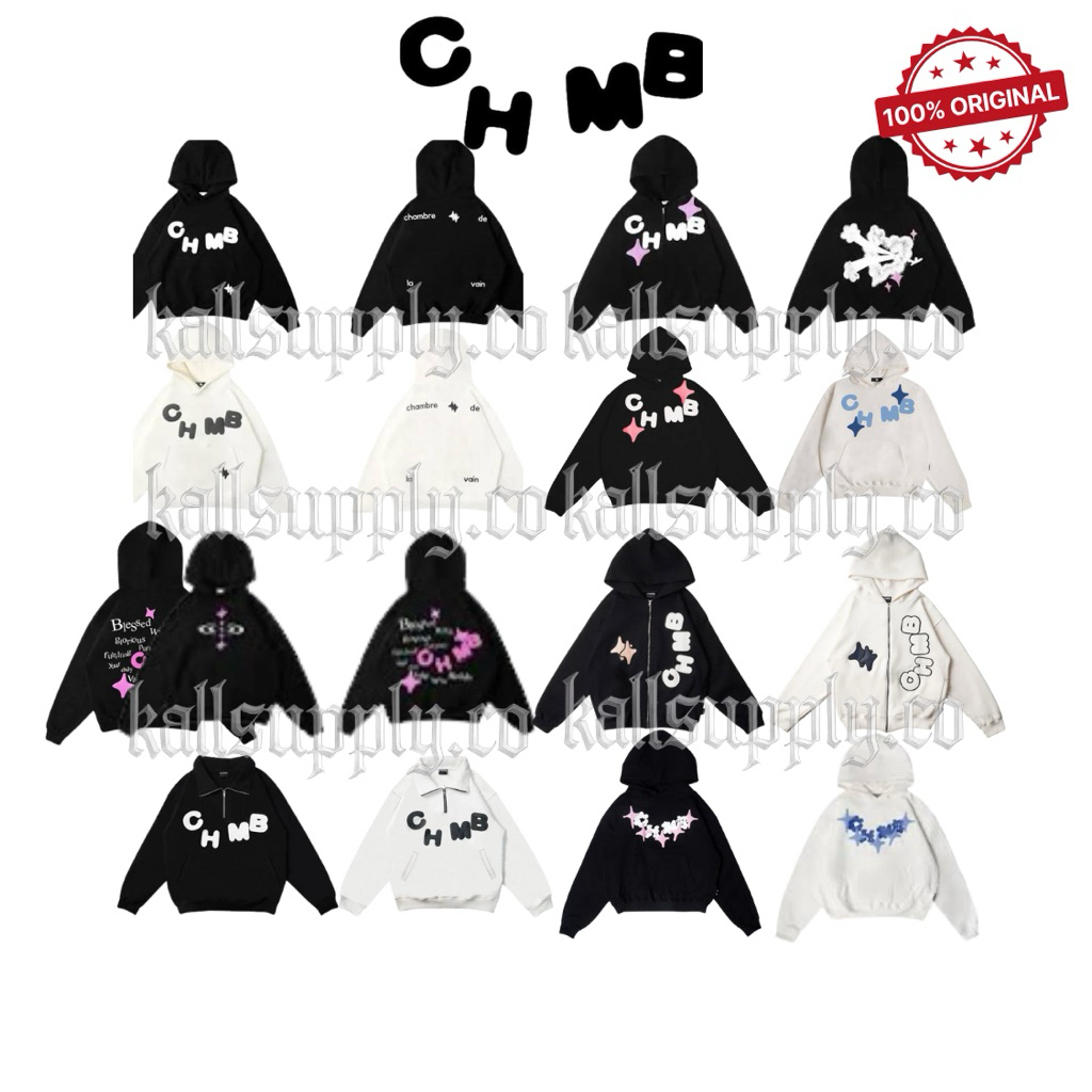 ORIGINAL [100%] Chambre de la vain - HOODIE,ZIP HOODIE, SWEATPANTS CHMB, SHORT CHMB CELANA DLL