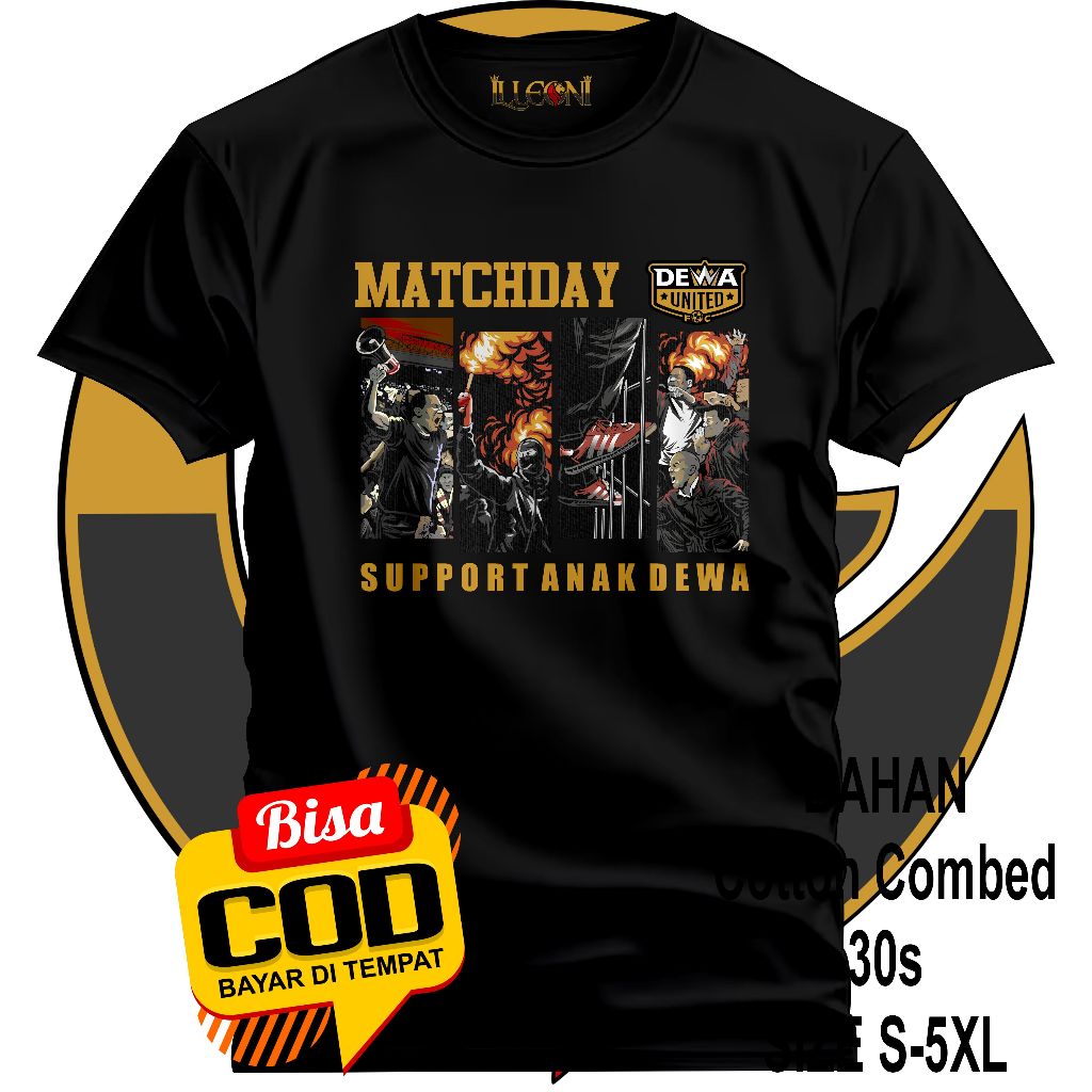 BIG SIZE (S-5XL) Kaos Matchday Dewa United | Kaos Dewa United / Anak Dewa