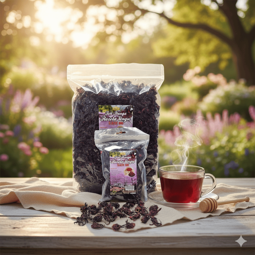 ROSELLA UNGU 100g & 500g BUNGA ROSELLA UNGU MURAH