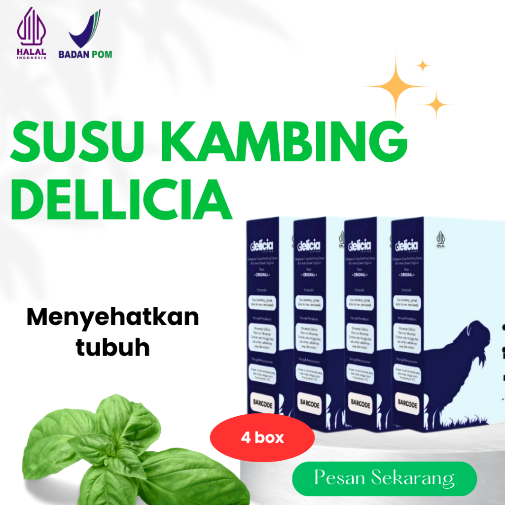 Susu Kambing Etawa Dellicia Platinum Bantu Nyeri Sendi Asam Urat Diabetes 4 Box
