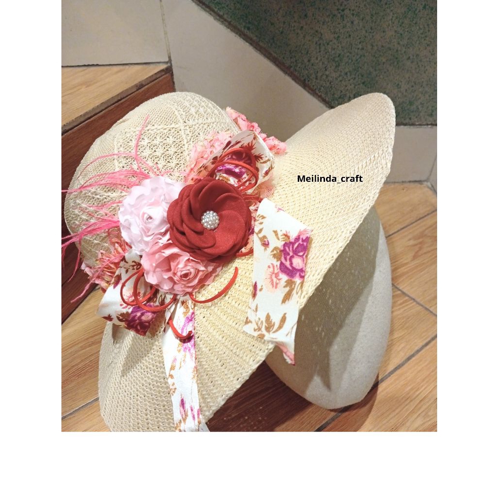 TOPI PANTAI / TOPI LEBAR / TOPI PANTAI RAJUT / TOPI PELINDUNG PANAS PANTAI