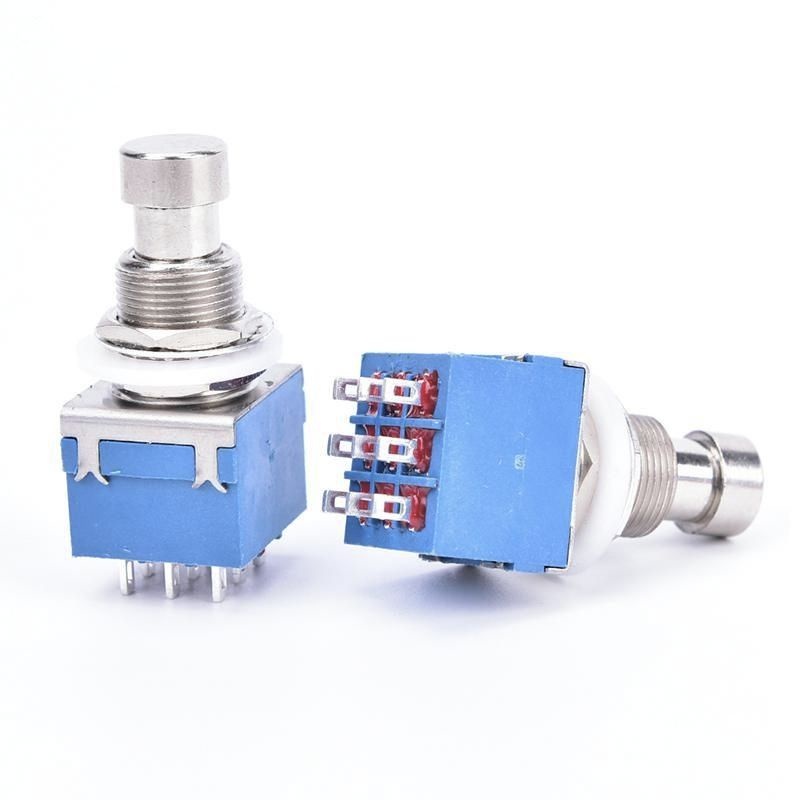 Switch Pedal Efek Gitar 9 Pin 3PDT Foot Push True Bypass