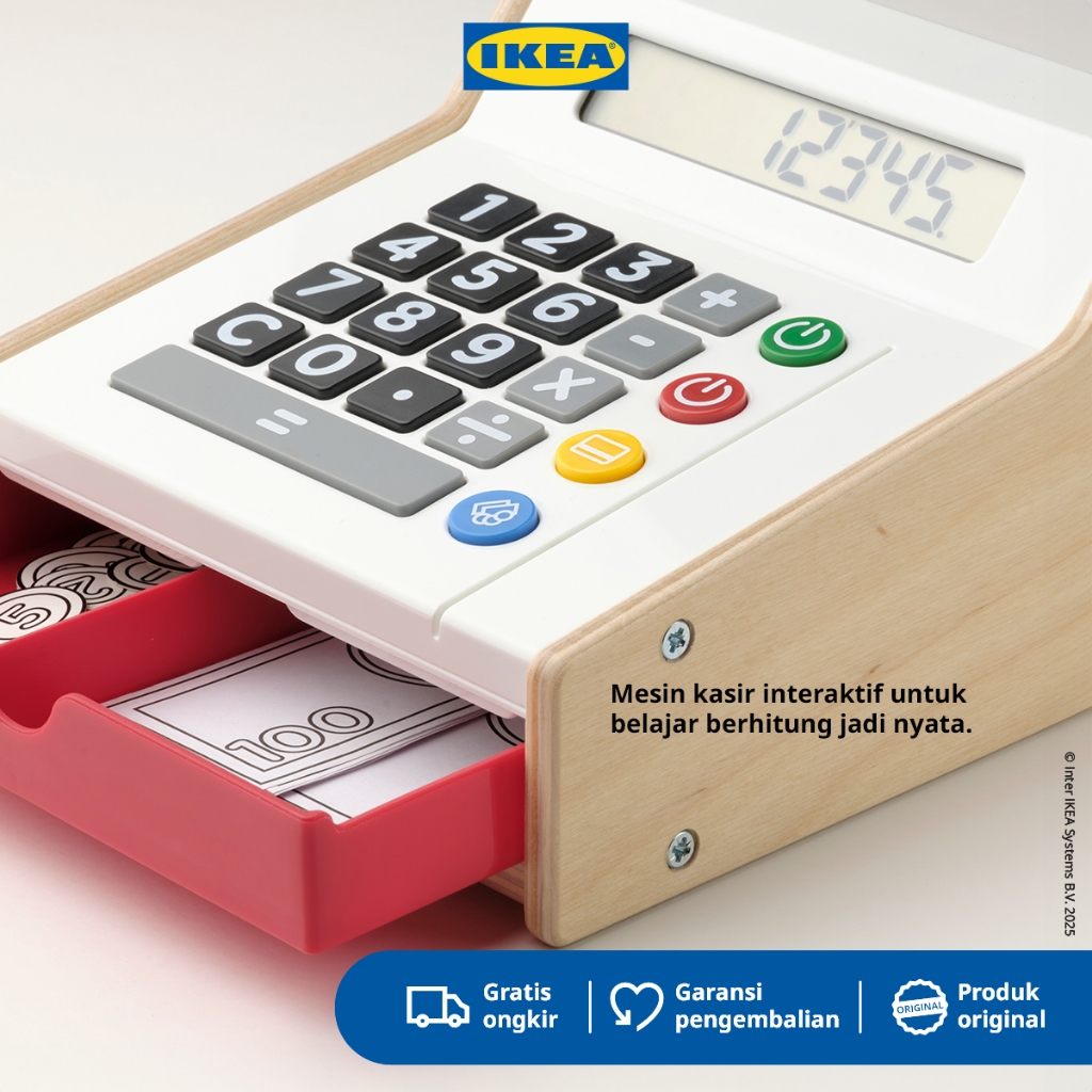 IKEA DUKTIG Mainan Mesin Kasir Anak