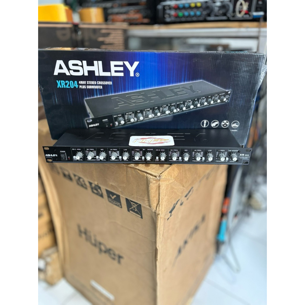 Crossover Ashley XR204 Full Macro Cross Aktif Ashley XR 204 original 4 Way Double Subwoofer Full Mak
