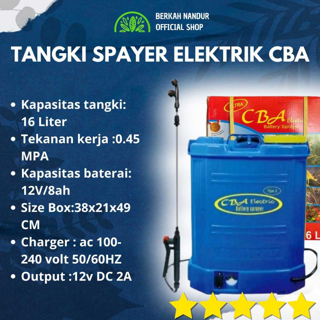 Tangki Semprot CBA Tangki Spray 16 Liter Tangki Elektrik
